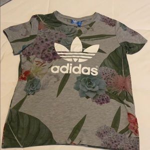 floral adidas shirt
